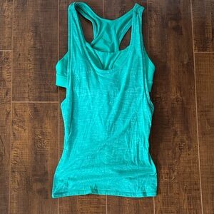Women’s Tank Top - Teal Racerback Layered Style